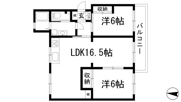 清和台住宅（公社分譲）の物件間取画像